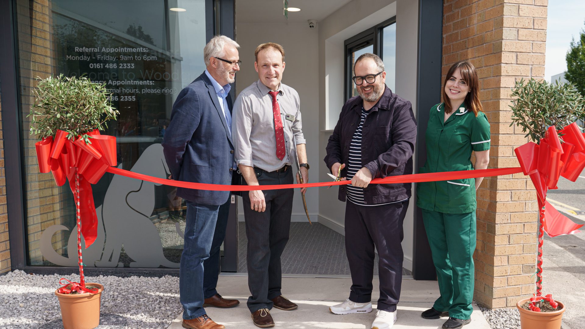 Comedian Justin Moorhouse opens new £2.5m Cheadle veterinary hospital